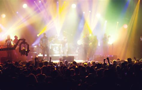 Stage Lights on Concert. Lighting Equipment Stock Image - Image of band ...