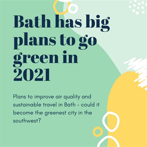 Bath Holiday Rentals Blog | Bath has big plans to go green in 2021