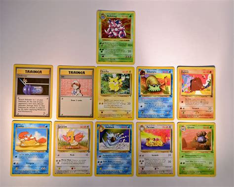 11 Pokemon Cards, Original Vintage Repack - Etsy