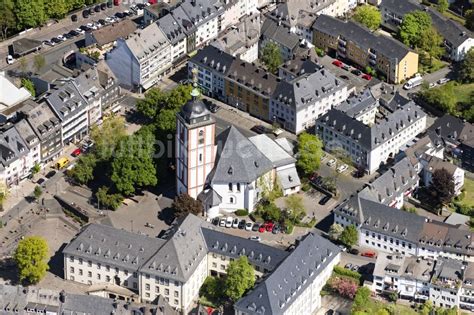 Siegen von oben - Kirchengebäude Evangelische Nikolaikirche Siegen in ...