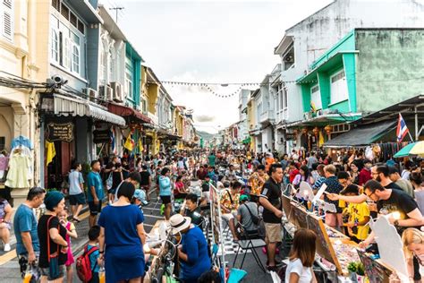 PHUKET, THAILAND - MAY 26, 2019 : Lard Yai Phuket Walking Street Night Market, Every Sunday ...