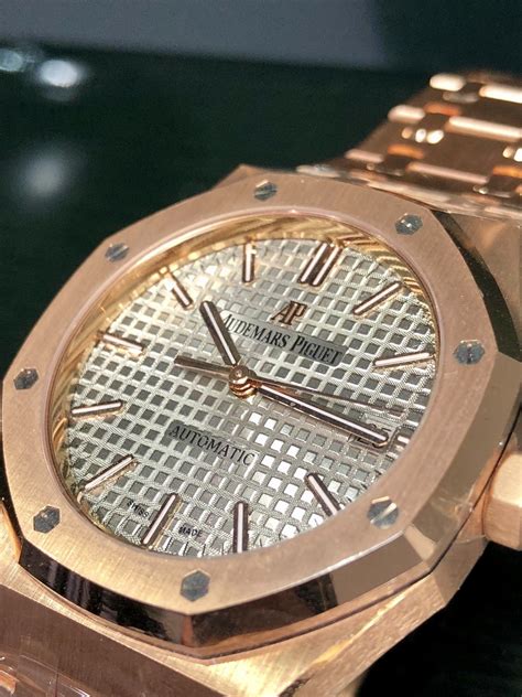 18ct Rose Gold Audemars Piguet Watch 15450.OR.00.1256OR.01 - Carr Watches