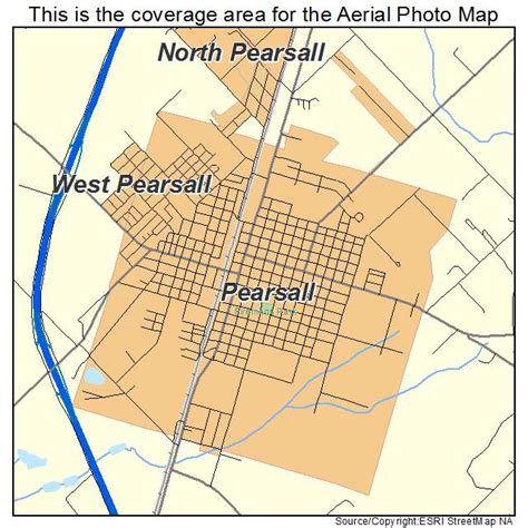 Aerial Photography Map of Pearsall, TX Texas