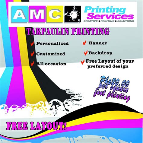 Tarpaulin Printing Service Free layout Cheapest and high quality print ...