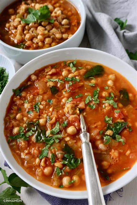 Moroccan Chickpea Soup (Vegan, Gluten-free) | Not Enough Cinnamon