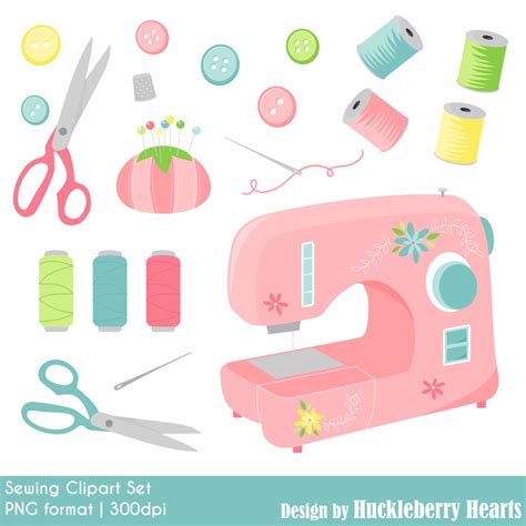 Sewing Clipart Sewing Machine Digital Sewing Clip Art - Etsy Canada