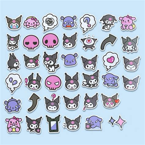 Kuromi Stickers Set Onegai My Melody • Aesthetic Shop