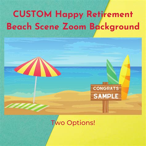 Custom Zoom Retirement Party Background Perfect for Your - Etsy Australia