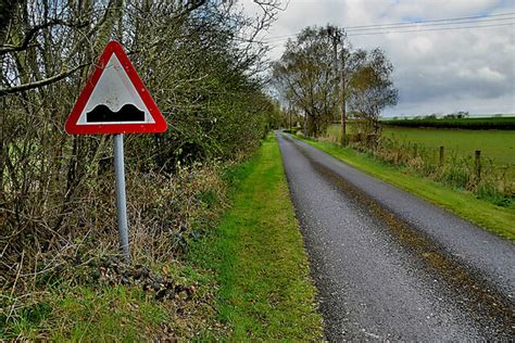 Uneven road surface sign along Drum Road © Kenneth Allen :: Geograph ...