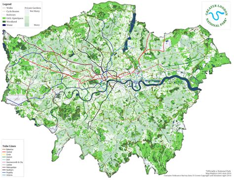 Greater London National Park – Mapping London