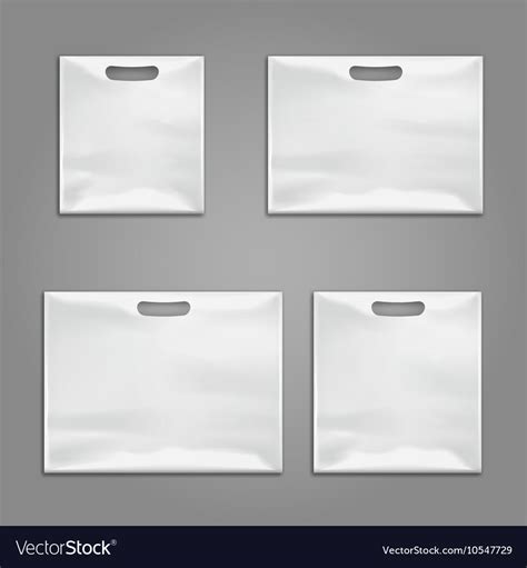 Disposable plastic bags templates design Vector Image