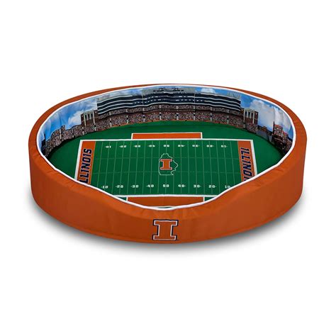 Illinois Fighting Illini Stadium Pet Bed