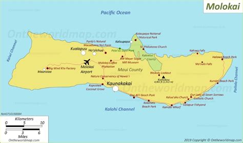 Molokai Map | Hawaii, USA | Map of Molokaʻi Island