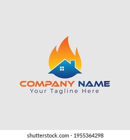 Fire Service Agency Logo Design Stock Vector (Royalty Free) 1955364298 ...