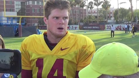 Sam Darnold speaks on losing the QB competition - YouTube