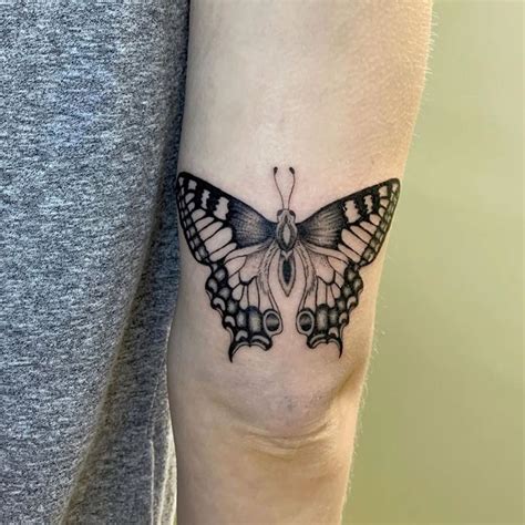 Intricate realistic swallowtail butterfly tattoo by Virginia tattoo ...