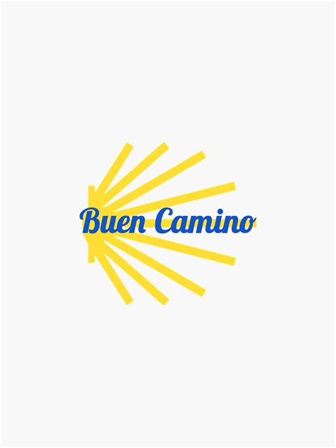 "Buen Camino Santiago Shell" Sticker for Sale by Molly-M-M | Redbubble