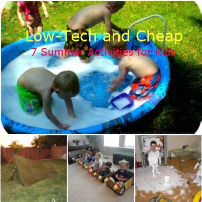 Summer fun for kids on the cheap... Outside Activities For Kids, Daycare Activities, Summer ...