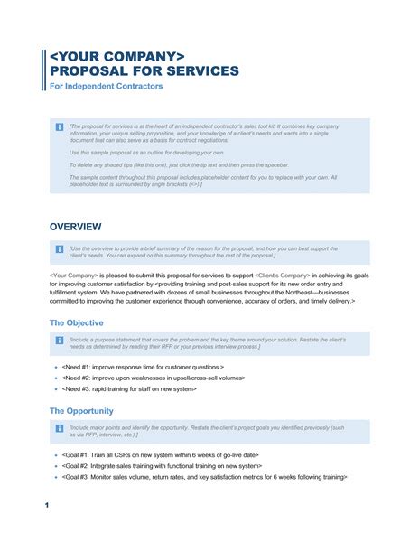 Sales Proposal Template - My Word Templates