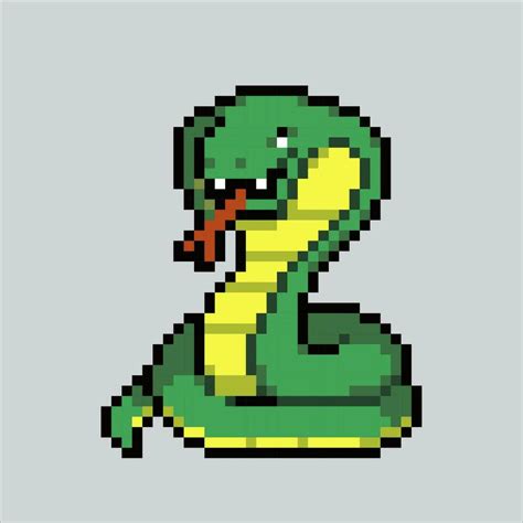 Pixel art illustration Snake. Pixelated Snake. Snake reptile animal ...