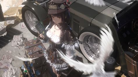 Anime, anime girls, steampunk, Victorian HD wallpaper | Wallpaper Flare