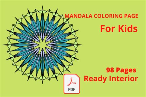 Mandala Coloring Pages for Kids Graphic by Luham Digital Products · Creative Fabrica