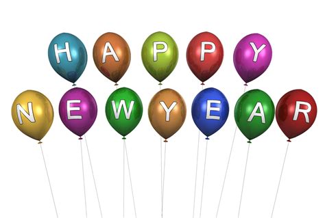 Happy New Year Balloons transparent PNG - StickPNG