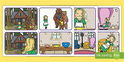 Sequence Cards for Goldilocks and the Three Bears