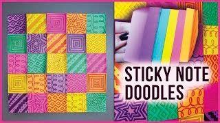 DIY Sticky Note Doodles! | Note doodles, Sticky notes, Doodles