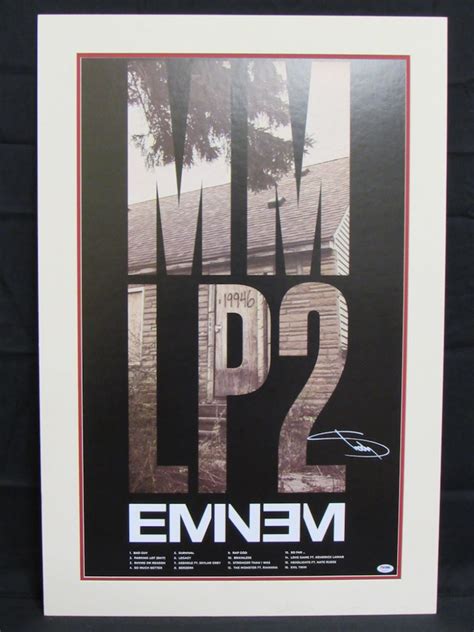 Eminem Signed "MM LP2" 24x36 Poster (PSA LOA) | Pristine Auction