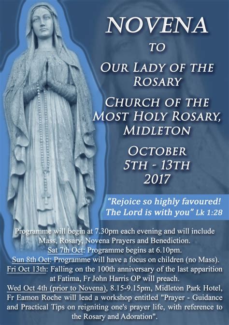 Novena to Our Lady of The Most Holy Rosary – Midleton Parish