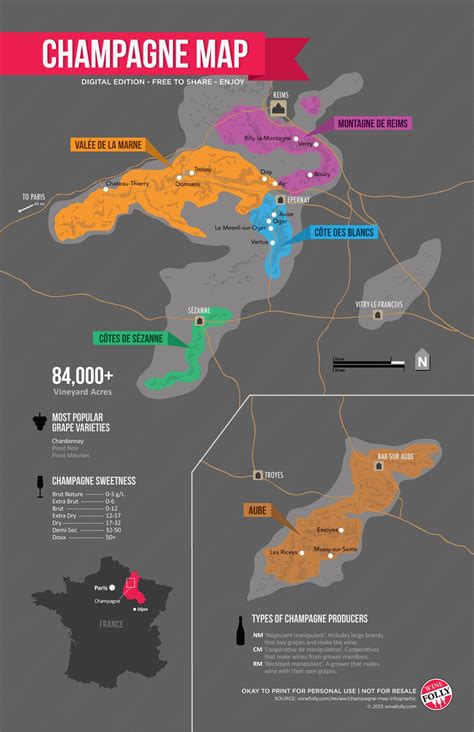 Champagne Map (Infographic) | Wine Folly | Wine map, Wine folly, France ...