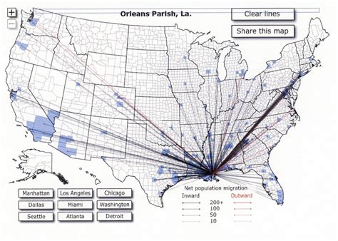 random notes: geographer-at-large: Migration Patterns of Americans ...