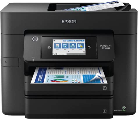 Epson Workforce Pro WF-4833 Wireless All-in-One Color Inkjet Printer ...