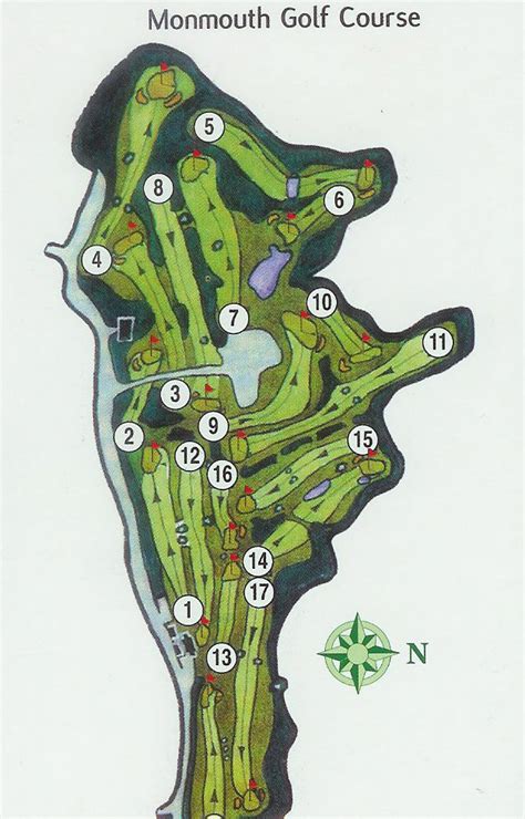 Course Map & Fly Over | Monmouth Golf Club