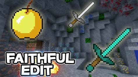 TEXTURE PACK FAITHFUL EDIT MINECRAFT PVP 1.8 - YouTube