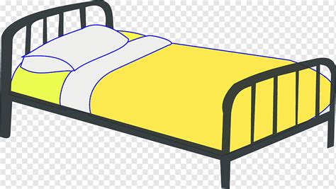 Bedroom Cartoon, single bed, angle, furniture, beds png | PNGWing