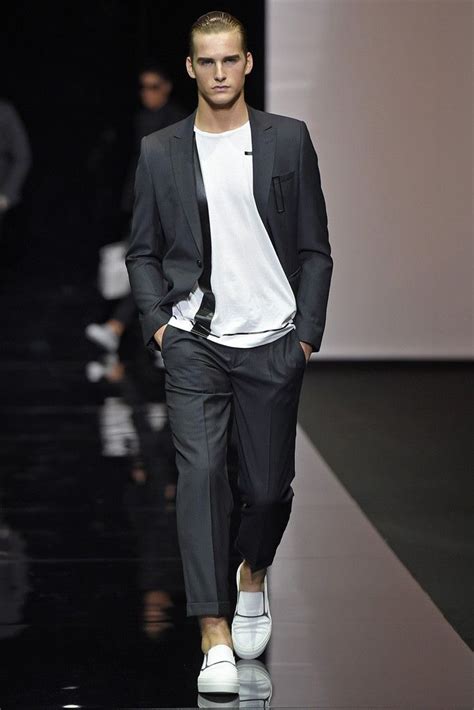 Emporio Armani Men’s RTW Spring 2015 | Mens spring fashion, Armani men ...