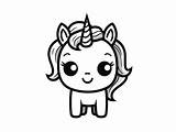 Easy Coloring Unicorn Emoji Image  Page sketch template