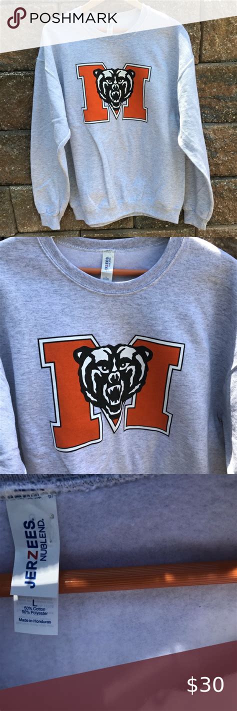 Mercer University Bear Mascot Logo Sweatshirt | Sweatshirts, Mercer ...