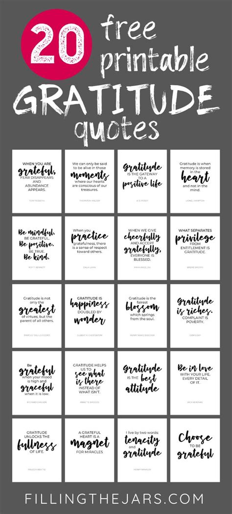 Gratitude Quotes Printable