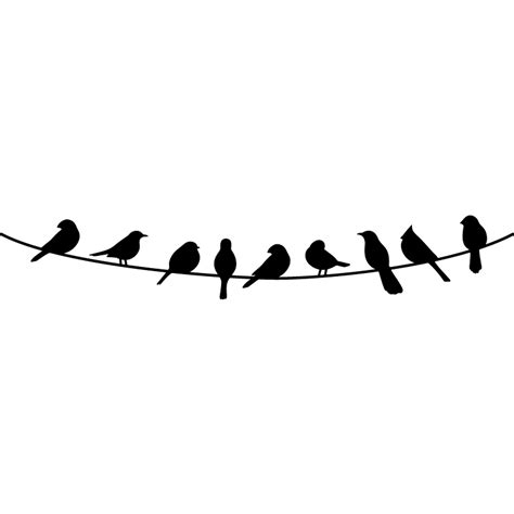 Birds on a Wire Wall Decal 01 | DecalMyWall.com