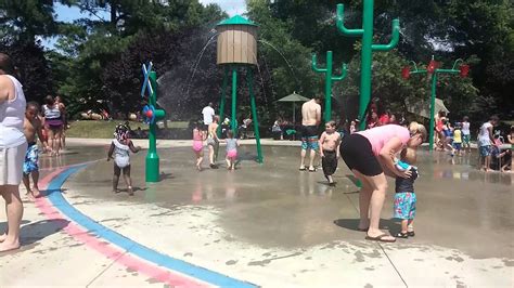 Kids at the Village Park Splash Pad 2 - YouTube