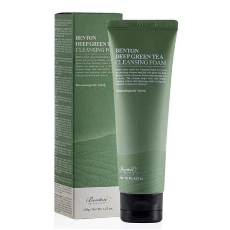 BENTON Deep Green Tea Cleansing Foam - Baby Vainilla