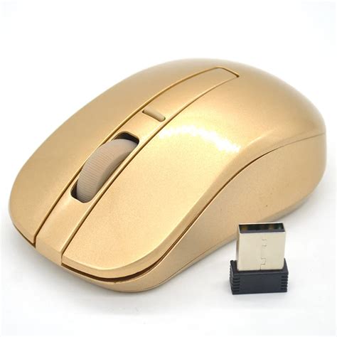 Super Cool 2.4GHZ Gold Wireless Mouse Wifi Gaming Mouse for Laptop PC ...