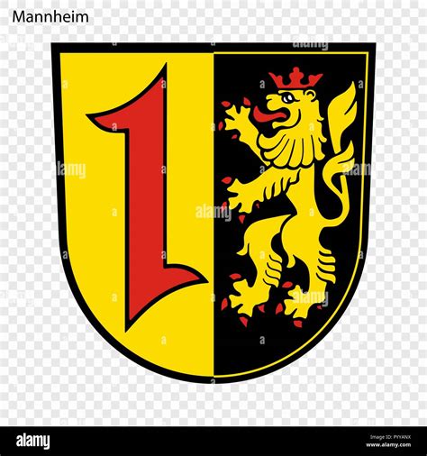 Emblem of Mannheim. City of Germany. Vector illustration Stock Vector Image & Art - Alamy