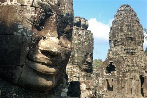 Angkor Thom: Temple of Bayon Stock Image - Image of famous, ruin: 6788551