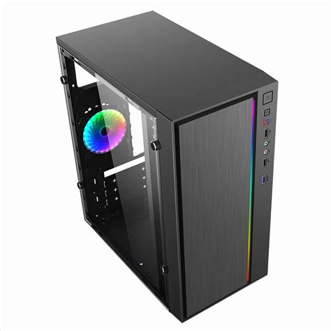 Atx Case Gaming Case Rgb Light Micro Atx Case Skmcii007 Transparent ...