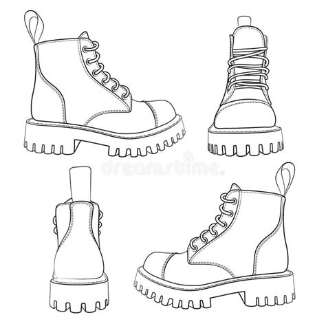 Army Boots Drawing