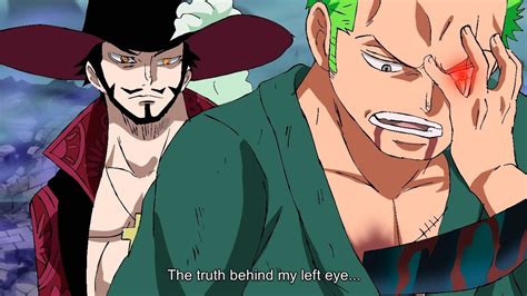 Zoro Explains Why Mihawk Cut His Eye In Training - One Piece - YouTube